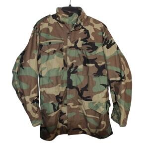 USGI Cold Weather Field Jacket Coat‎ BDU Field Camo Pattern Size Small Long